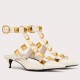 Replica Valentino 3310 V946 Buddha Luxury Replica Valentino Roman Stud Pumps 40Mm In White Calfskin Uk - 3310 - Buddha Luxury