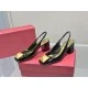 Replica Valentino One Stud Slingback Pumps 60Mm In Black Patent Leather Uk - 3314 - Buddha Luxury