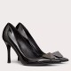 Replica Valentino One Stud Pumps 100Mm In Black Patent Calfskin Uk - 3324 - Buddha Luxury