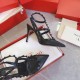 Replica Valentino Rockstud Ankle Strap Black Pumps 100mm with Black Studs UK replica Valentino Rockstud Ankle Strap Black Pumps 100mm with Black Studs UK