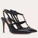 Replica Valentino Rockstud Ankle Strap Black Pumps 100mm with Black Studs UK replica Valentino Rockstud Ankle Strap Black Pumps 100mm with Black Studs UK