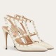 Replica Valentino Rockstud Ankle Strap Pumps 100mm In White Calfskin UK replica Valentino Rockstud Ankle Strap Pumps 100mm In White Calfskin UK