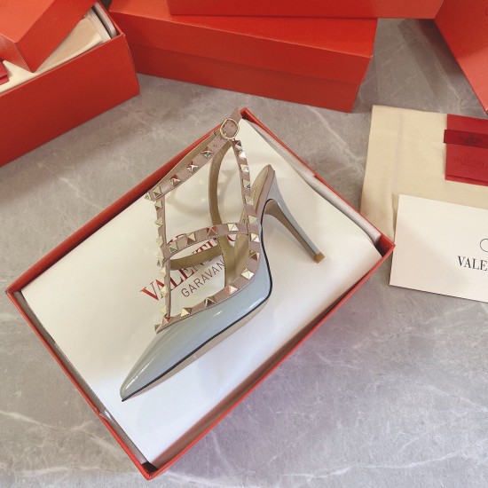 Replica Valentino Rockstud Caged Pumps 100mm In Blue Patent Leather UK replica Valentino Rockstud Caged Pumps 100mm In Blue Patent Leather UK