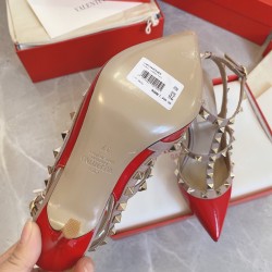 Valentino Rockstud Caged Pumps 100Mm In Red Patent Leather Uk Valentino Rockstud Caged Pumps 100Mm In Red Patent Leather Uk