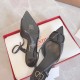 Replica Valentino Vlogo Slingback Pumps 40Mm In Black Calfskin Uk - 3286 - Buddha Luxury