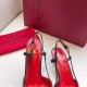 replica Valentino Vlogo Slingback Pumps 40mm In Black Leather UK