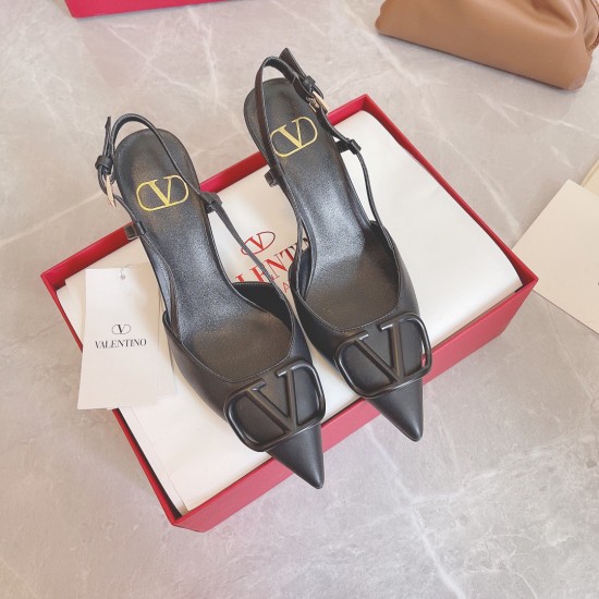 Replica Valentino Vlogo Slingback Pumps 80mm In Black Calfskin UK replica Valentino Vlogo Slingback Pumps 80mm In Black Calfskin UK