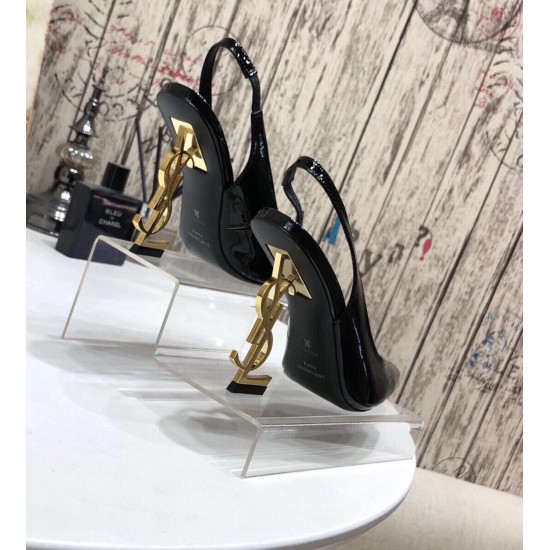 replica Saint Laurent Opyum Slingback Pumps 110mm With Gold Heel UK