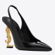 replica Saint Laurent Opyum Slingback Pumps 110mm With Gold Heel UK