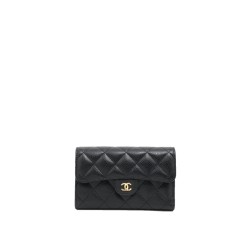 CLASSIC FLAP WALLET IN BLACK UK