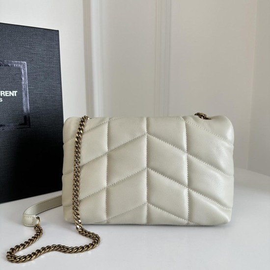 Replica Toy Puffer In Lambskin White Uk
