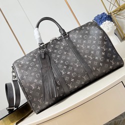 Keepall Bandouliere 50 Black Brushed Monogram Cowhide Leather M11596 Uk Keepall Bandouliere 50 Black Brushed Monogram Cowhide Leather M11596 Uk
