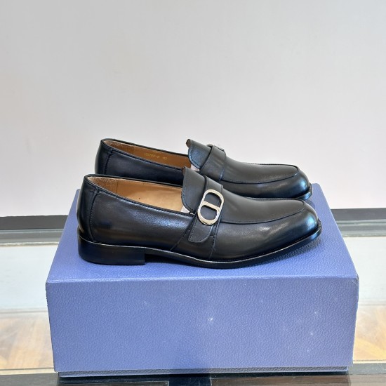 Replica TIMELESS LOAFERS BLACK CALFSKIN - CD325 UK replica TIMELESS LOAFERS BLACK CALFSKIN - CD325 UK