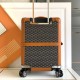 replica BOURGET PM TROLLEY CASE IN BLACK AND TAN UK