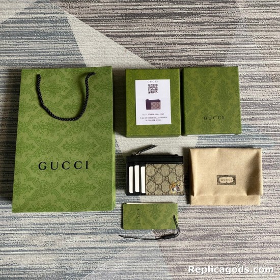 replica GG SUPREME TIGER PRINT CARD CASE UK