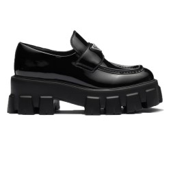 MONOLITH PATENT LEATHER LOAFERS IN BLACK - PD153 UK