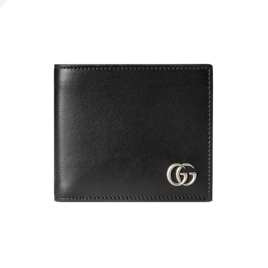 Replica MENS GG MARMONT LEATHER BI-FOLD WALLET BLACK SMOOTH LEATHER PALLADIUM-TONED HARDWARE UK replica MENS GG MARMONT LEATHER BI-FOLD WALLET BLACK SMOOTH LEATHER PALLADIUM-TONED HARDWARE UK