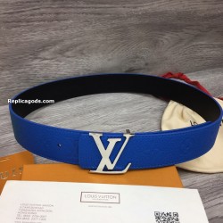 BLUE GRAIN LEATHER BELT - B225 UK BLUE GRAIN LEATHER BELT - B225 UK
