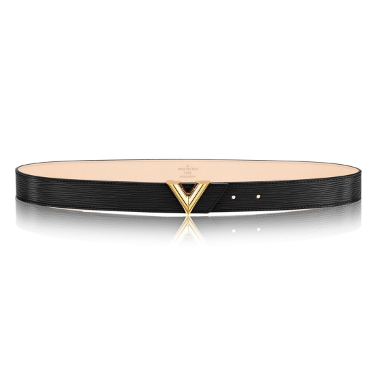 replica BLACK EPI LEATHER ESSENTIAL V BELT - B91 UK