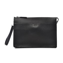 BLACK SAFFIANO LEATHER CLUTCH UK