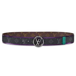 LV CIRCLE 40MM BELT MONOGRAM ECLIPSE CANVAS - B124 UK