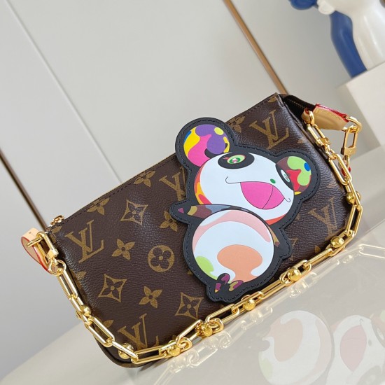 Replica Takashi Murakami Pochette Accessoires Brown Monogram Canvas M13440 Uk - 13659 - Buddha Luxury