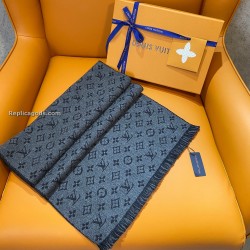 MONOGRAM SCARF IN GREY UK