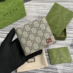 Wallet With Gg Detail Red Leather Trim Uk