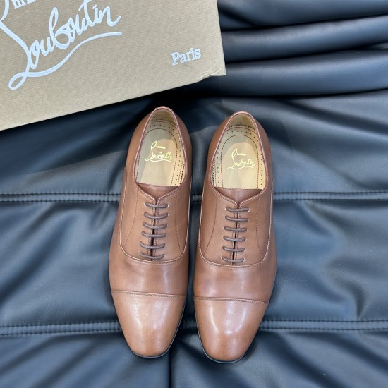 replica CHRISTIAN GREGGO OXFORD LACE-UP SHOES IN BROWN - CL102 UK
