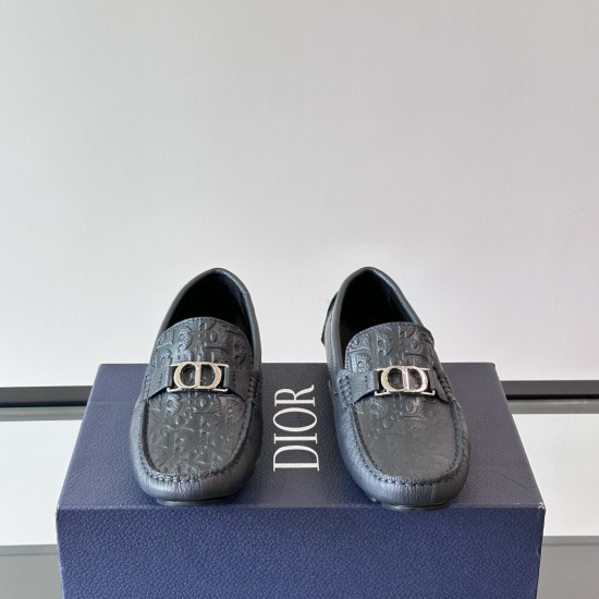 Replica DI0R ODEON LOAFER NAVY BLUE GRAINED CALFSKIN AND NAVY BLUE GRAVITY LEATHER - CD371 UK replica DI0R ODEON LOAFER NAVY BLUE GRAINED CALFSKIN AND NAVY BLUE GRAVITY LEATHER - CD371 UK