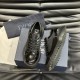 replica COMBAT DERBY SHOE BLACK POLISHED CALFSKIN AND OBLIQUE JACQUARD - CD262 UK