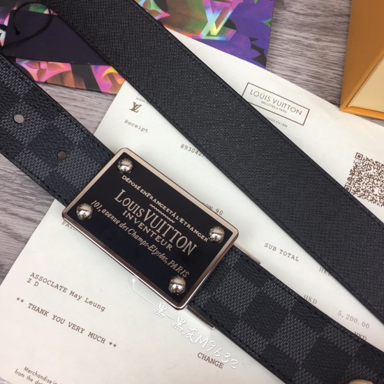 Replica INVENTEUR DAMIER EBENE/GRAPHITE BELT - B105 UK replica INVENTEUR DAMIER EBENE/GRAPHITE BELT - B105 UK