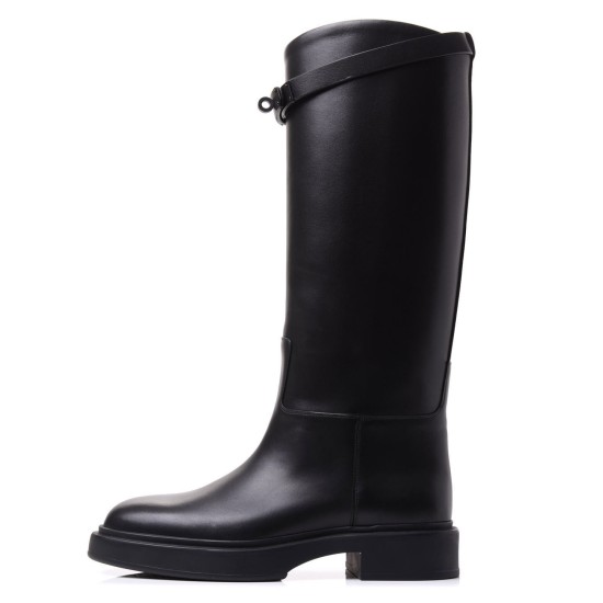 replica HERMES JUMPING BOOTS IN BLACK - H211 UK