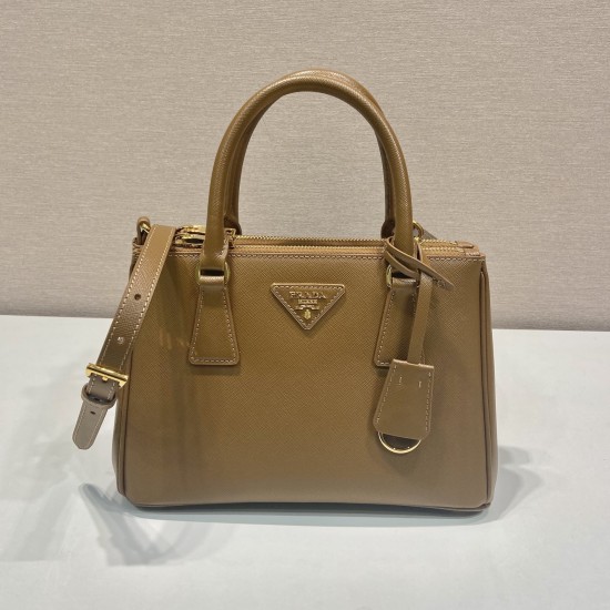 Replica Prada 14176 PFR#13158 Buddha Luxury Replica Small Galleria Saffiano Leather Bag In Brown Uk - 14176 - Buddha Luxury