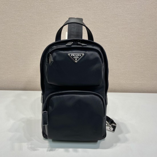 replica ENAMEL TRIANGLE-LOGO BACKPACK UK