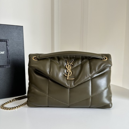 Replica Ysl 12082 YFR#11930 Buddha Luxury Replica Puffer Small In Light Musk Uk - 12082 - Buddha Luxury