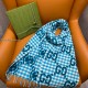 Replica Gg Wool Jacquard Scarf In Blue Uk