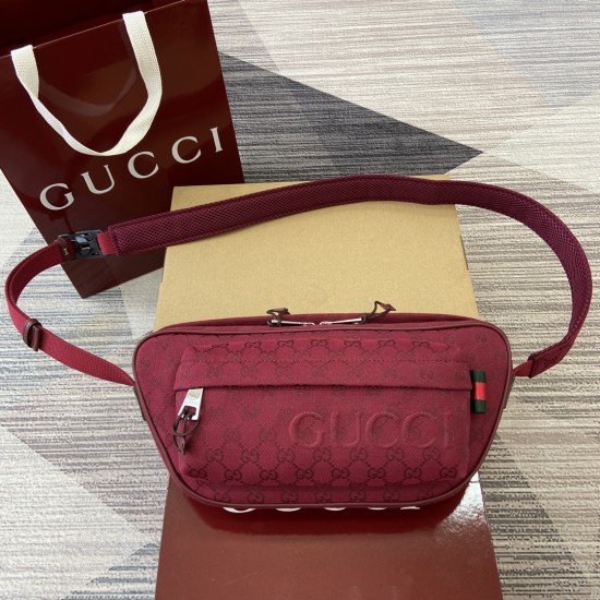 replica SMALL GG CROSSBODY BAG ROSSO ANCORA RED ORIGINAL GG CANVAS UK