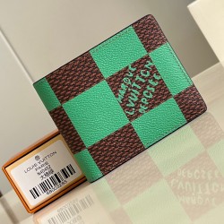 MULTIPLE WALLET DAMIER POP GREEN M40452 UK MULTIPLE WALLET DAMIER POP GREEN M40452 UK