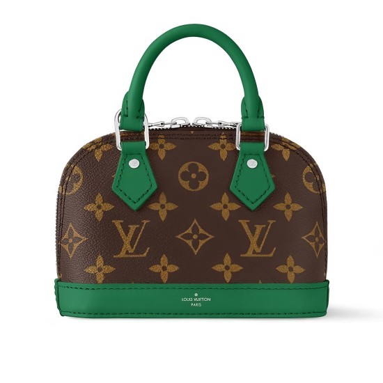 replica NANO ALMA HANDBAG GREEN MONOGRAM CANVAS M82717 UK