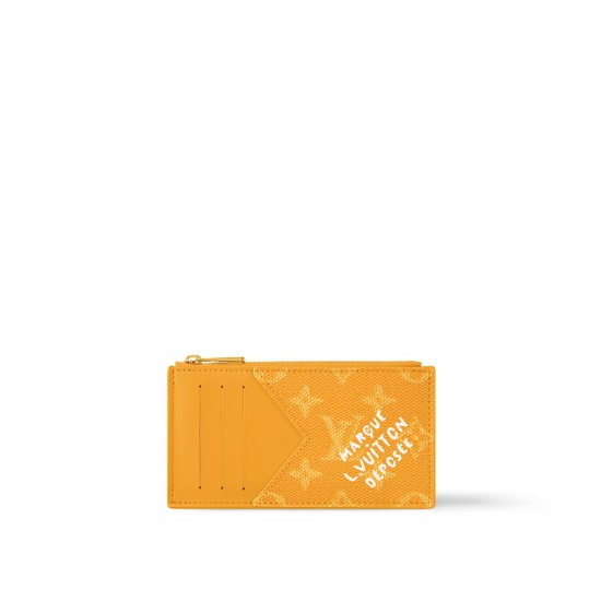 replica COIN CARD HOLDER IN YELLOW M12660 UK