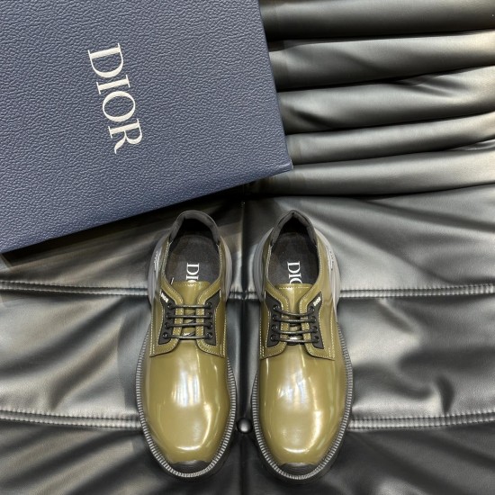 Replica Dior 11957 DFR#11026 Buddha Luxury Replica Combat Derby Shoe Khaki Polished Calfskin - Cd266 Uk - 11957 - Buddha Luxury