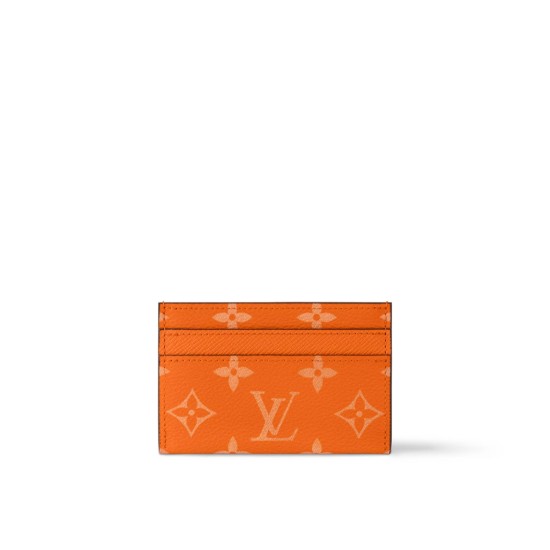 replica DOUBLE CARD HOLDER ORANGE TAIGARAMA LEATHER M31060 UK