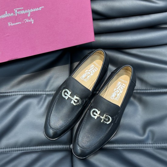 replica LOAFER SCARLET IN BLACK LEATHER - SF27 UK