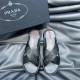 replica BLACK BRUSHED LEATHER AND NYLON TAPE CRISSCROSS SLIDES - PDS21 UK