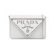 Replica Triangle Logo Mini Brushed Leather Crossbody Bag In White Uk - 14211 - Buddha Luxury