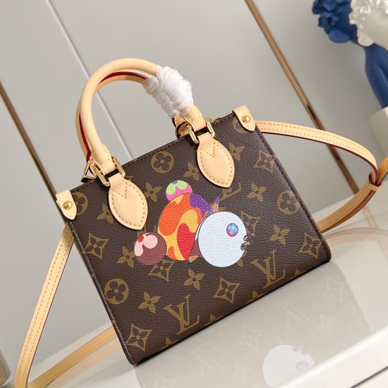Replica L 13648 LFR#15547 Buddha Luxury Replica Takashi Murakami Onthego Bb Bag Brown Monogram Canvas M13668 Uk - 13648 - Buddha Luxury