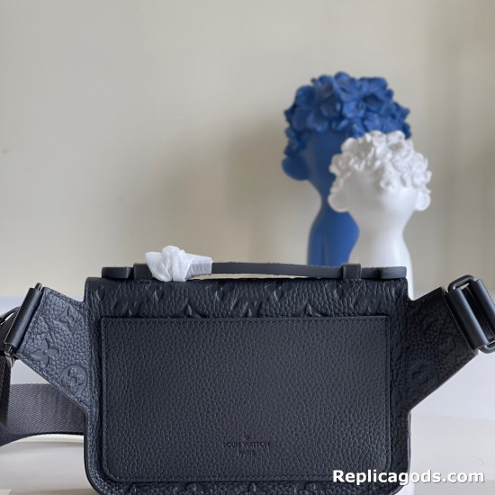 Replica L Men Crossbody Bags S Lock Sling Bag In Black Monogram-Embossed Taurillon Cowhide Leather Uk Replica L Men Crossbody Bags S Lock Sling Bag In Black Monogram-Embossed Taurillon Cowhide Leather Uk
