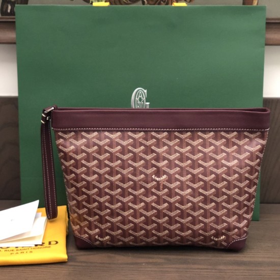 replica CONTI POUCH IN BURGUNDY UK