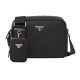 Replica Prada 15901 PFR#8277 Buddha Luxury Replica Re-Nylon Shoulder Bag In Black Uk - 15901 - Buddha Luxury